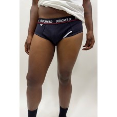 Cueca com Abertura Lateral - Preta Slip